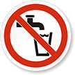 ISO P005 - No Drinking Water Label