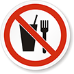 ISO P022-No Food Or Drink Label