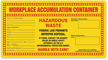Hazardous Waste Accumulation Labels