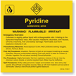 Pyridine ANSI Chemical Label