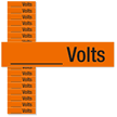 Write-On Volts Marker Labels, Small, 1/2in. x 2-1/4in.