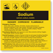 Sodium ANSI Chemical Label