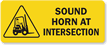 Sound Horn Intersection Label