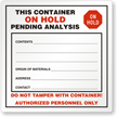 Semi-Custom Pending Analysis Label