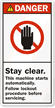 Stay Clear This Machine Starts Automatically Label