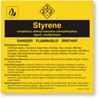 Styrene ANSI Chemical Label
