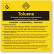 Toluene ANSI Chemical Label