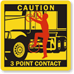 3 Point Contact Labels - Tractor