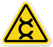 Carcinogen Symbol, ISO Triangle Warning Sticker