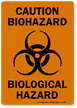 Caution Biohazard, Biological Hazard Biohazard Label