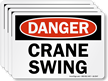 Crane Swing OSHA Danger Label