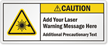 Custom ANSI Laser Caution Label