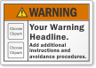 Customizable Multiple Cliparts ANSI Warning Label