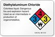 Diethylaluminum Chloride NFPA Chemical Hazard Label