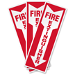 Fire Extinguisher Down Arrow Sign