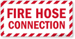 Fire Hose Connection Label