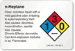 n-Heptane NFPA Chemical Hazard Label