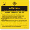 n Hexane ANSI Chemical Label