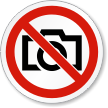 No Photography ISO Prohibition Safety Symbol Label