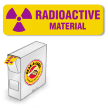 Grab-a-Label Paper Radioactive Labels in Dispenser 7/8" x 2 7/8" (500 Labels)