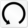 Rotate Left Symbol Label