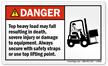 Top Heavy Load May Fall Resulting Death Label