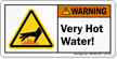 Very Hot Water ANSI Warning Label