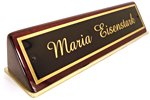 Custom Pantheon Wooden Nameplates 1.8"x9" 