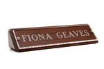Custom Pierrepont Nameplate – 2" x 10" Acrylic & Walnut