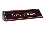 Custom Atwood Wooden Desk Nameplate – 2" x 10"