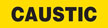 Caustic (Yellow) Adhesive Pipe Marker