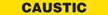 Caustic (Yellow) Pipe Markers On-a-Roll