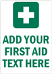 Custom First Aid Sign