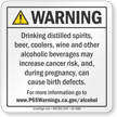 Alcoholic Beverage Exposure Prop 65 Sign