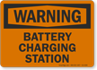 Battery Charging Station OSHA Warning Sign