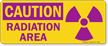 Caution Radiation Area Sign