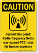 Caution Radio Frequency Sign