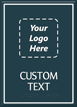 Custom Contour HT  Braille Room Sign, Upload Your Own Logo