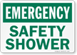Emergency Safety Shower Sign