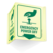 Emergency Power Off Projecting Sign