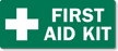 First Aid Kit Sign