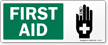 First Aid (with hand graphic)