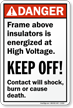 High Voltage ANSI Sign