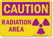 Caution Radiation Area Sign