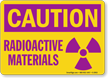 Caution Radioactive Materials Sign