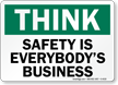 Think Safety Business Sign