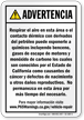 Vehicle Repair Facilities Spanish Prop 65 Sign