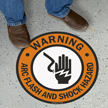 Warning Shock Hazard with Graphic Sign