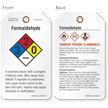 Formaldehyde GHS and NFPA Tag