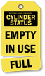 Cylinder Status Perforated Tag 